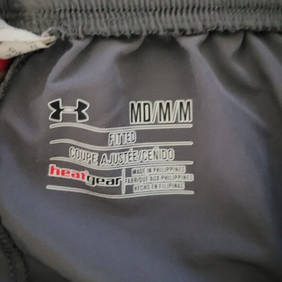 Under Armour HeatGear Fitted Athletic Pants Mens Size M Gray Track Basketball - Picture 3 of 9